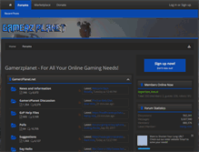 Tablet Screenshot of gamerzplanet.org